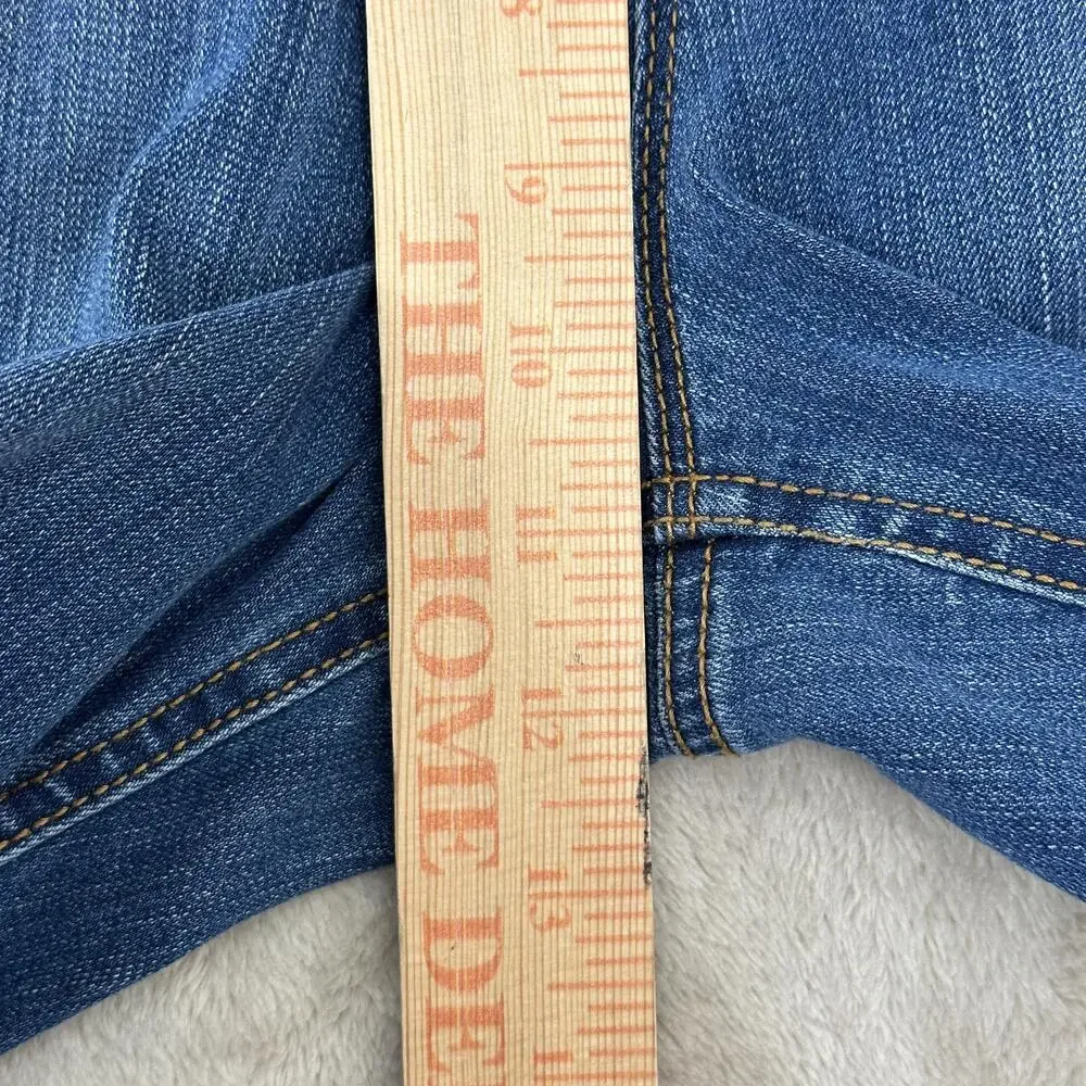 Gloria Vanderbilt Jeans Womens 12 Blue High Rise Crop Slimming Stretch Denim
